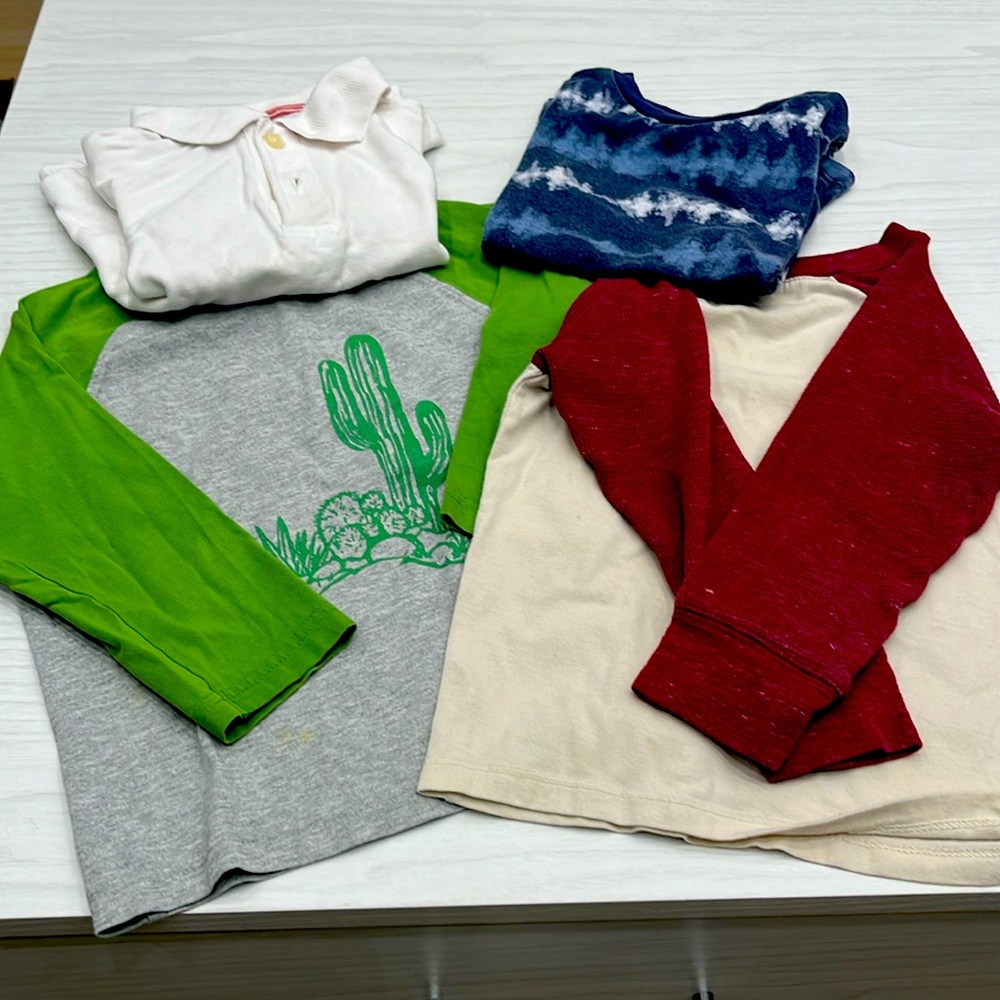 4 tops short and long sleeves (3T) boys